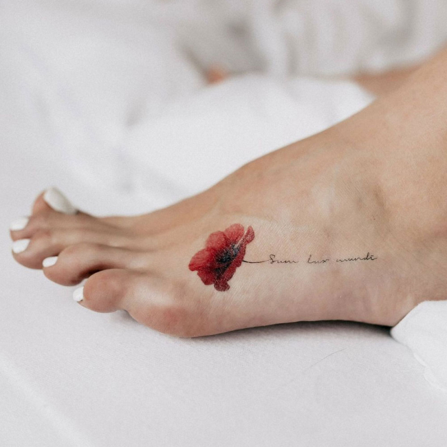 Косметика - Набор тату для тела Tattooshka Красные маки (RC-129)#2