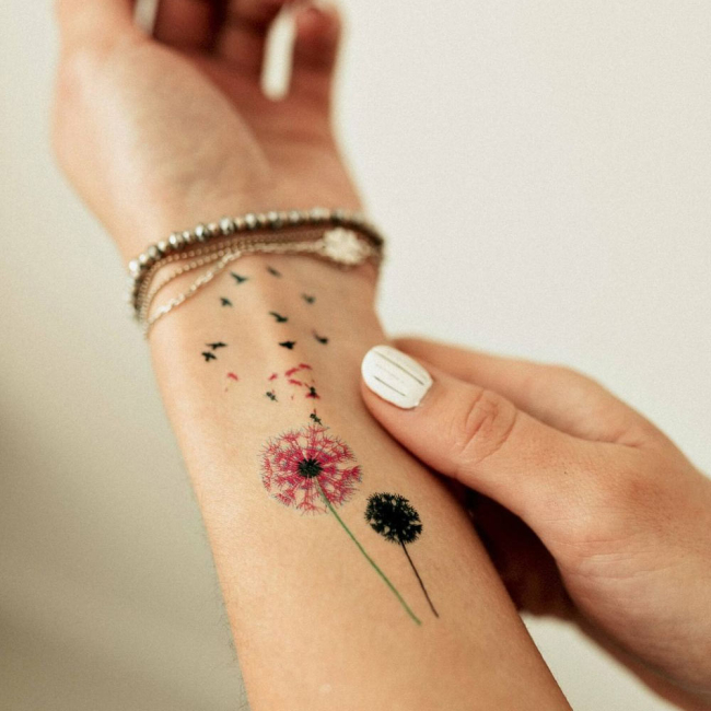 Косметика - Набір тату для тіла Tattooshka Кульбаби (WM-187)#2