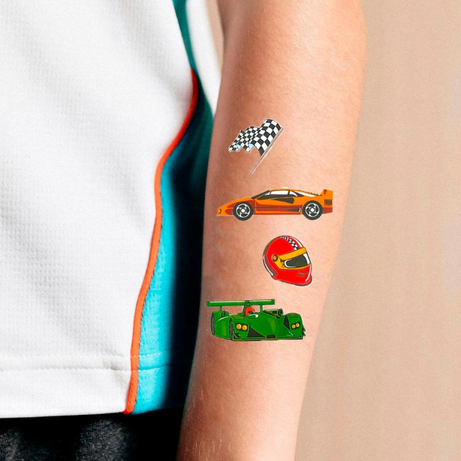 Косметика - Набір тату для тіла Tattooshka Гонки (WS-A038)#2