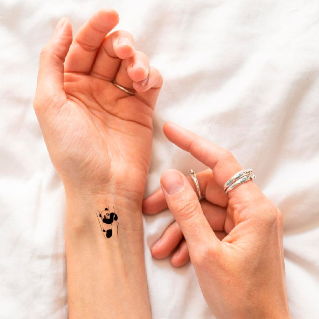 Косметика - Набір тату для тіла Tattooshka Міні панди (HC-022)#2