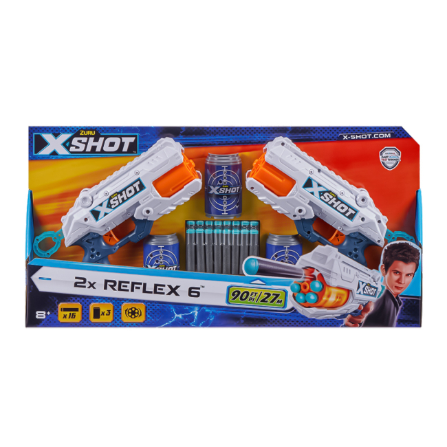 Помпова зброя - Набір бластерів X-Shot Excel Reflex 6 double (36434Z)#3