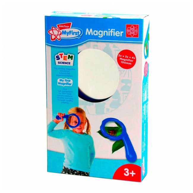 Наукові ігри, фокуси та досліди - Оптичний прилад Edu-Toys My first Збільшувальне скло 2х 3х 4х (JS008)#2