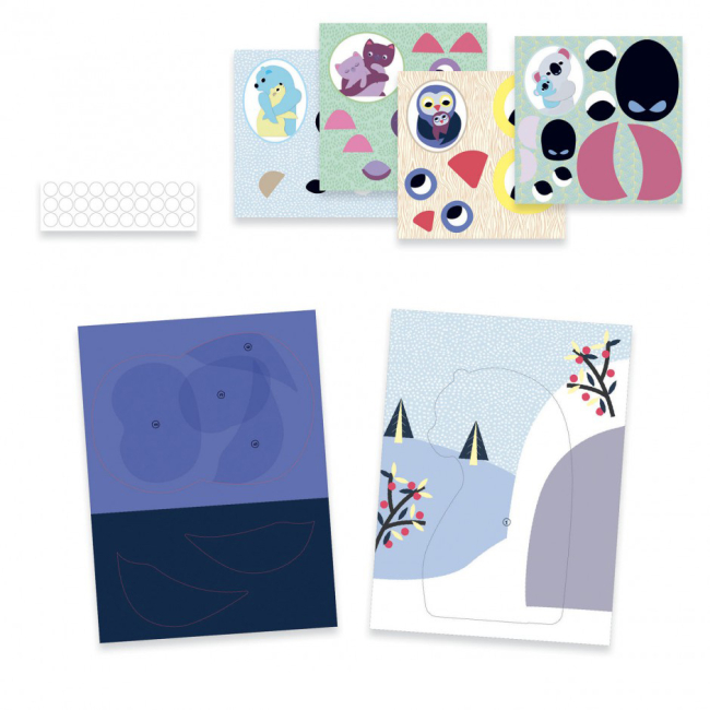 Набори для творчості - Набір для створення колажу DJECO Обійми (DJ09055)#2