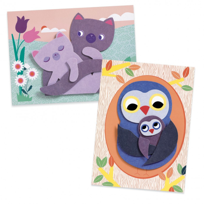 Набори для творчості - Набір для створення колажу DJECO Обійми (DJ09055)#3