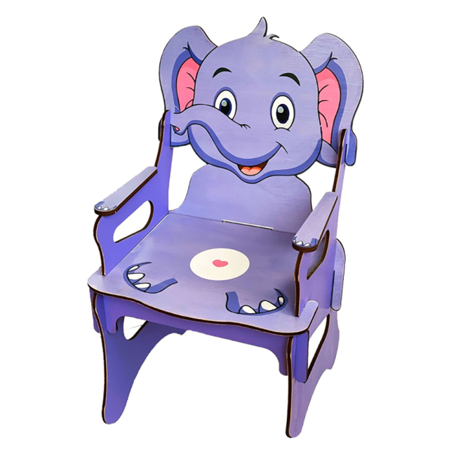 Детская мебель - Стульчик детский Tatev Слон деревянный (4820231170534)#3