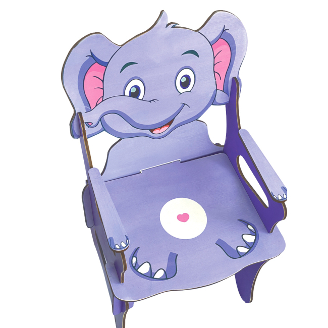 Детская мебель - Стульчик детский Tatev Слон деревянный (4820231170534)#4