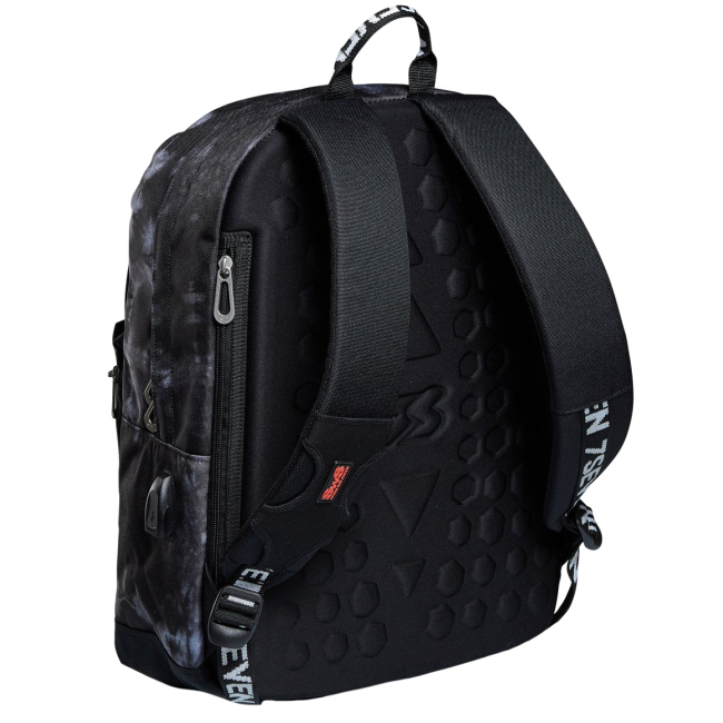 Рюкзаки и сумки - Рюкзак Seven Pro Tie and dye серый с повербанком с USB-разъемом (201002069822)#3