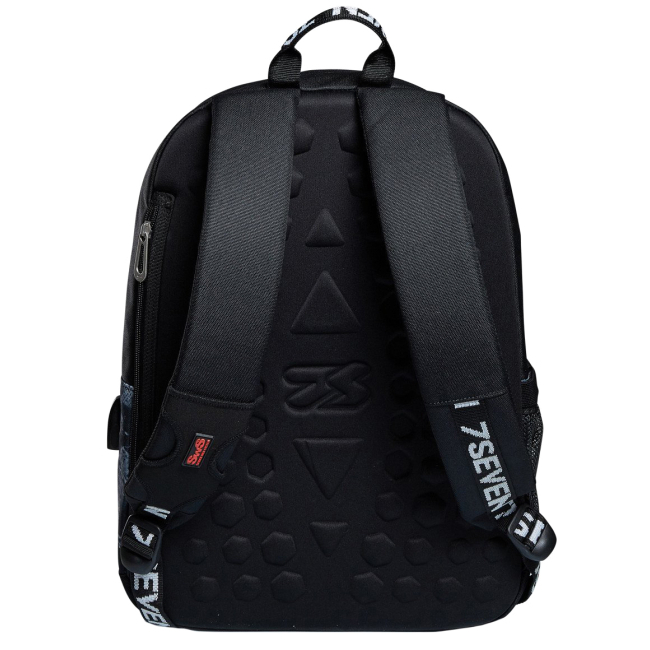 Рюкзаки и сумки - Рюкзак Seven Pro In town черный с повербанком с USB-разъемом (201002069899)#4