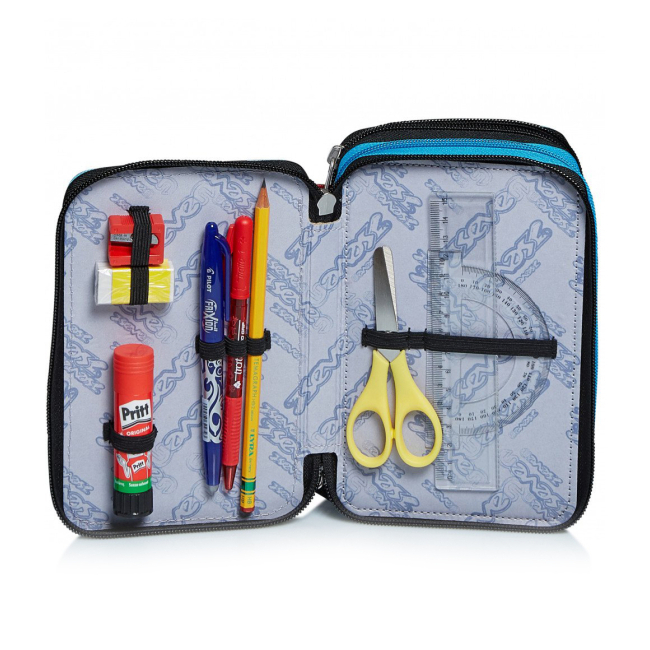 Пенали та гаманці - Пенал із наповненням Seven 3 Сompartments Adventure camo (301012001630)#5