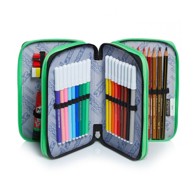 Пенали та гаманці - Пенал із наповненням Seven 3 Сompartments Alpha beat (301012012899)#3