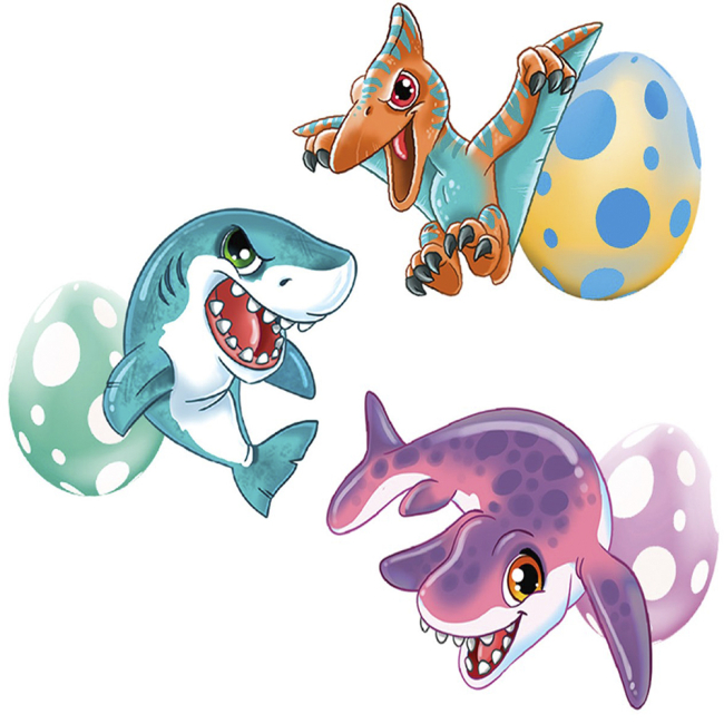 Антистрес іграшки - Фігурка, що зростає Sbabam Dino eggs winter Зимові динозаври (T059-2019)#2