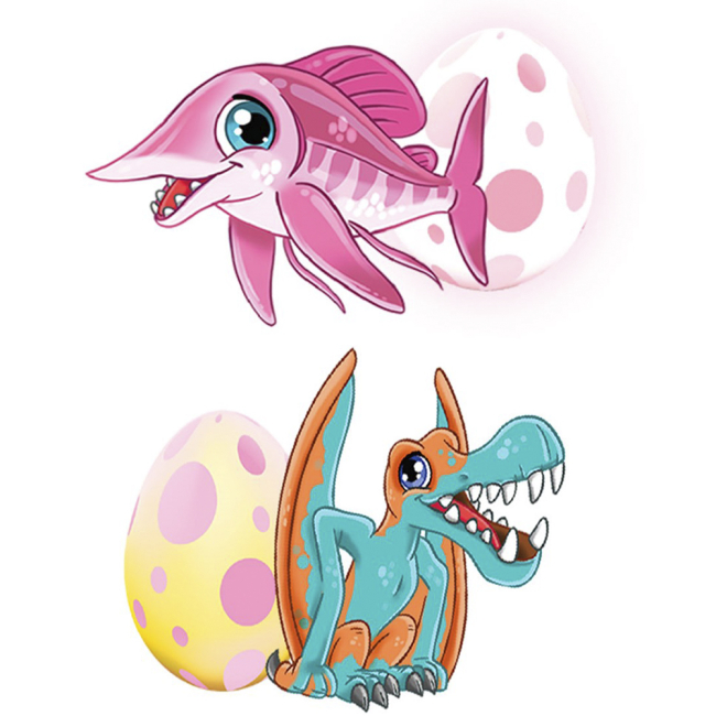 Антистрес іграшки - Фігурка, що зростає Sbabam Dino eggs winter Зимові динозаври (T059-2019)#4