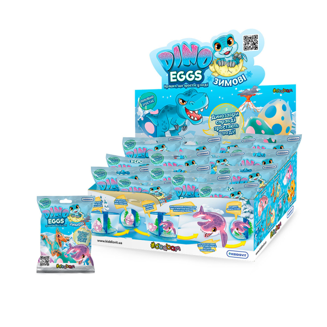 Антистрес іграшки - Фігурка, що зростає Sbabam Dino eggs winter Зимові динозаври (T059-2019)#6