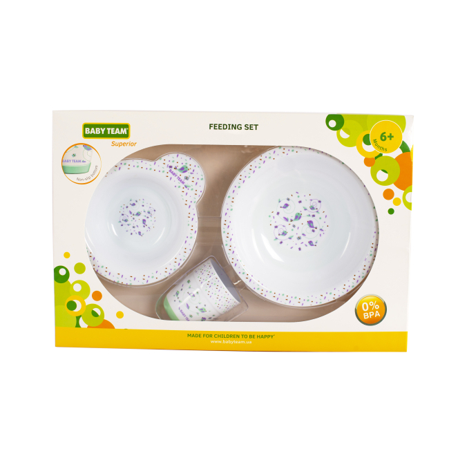 Товари для догляду - Набір для годування Baby Team 3 предмета (6093)#4