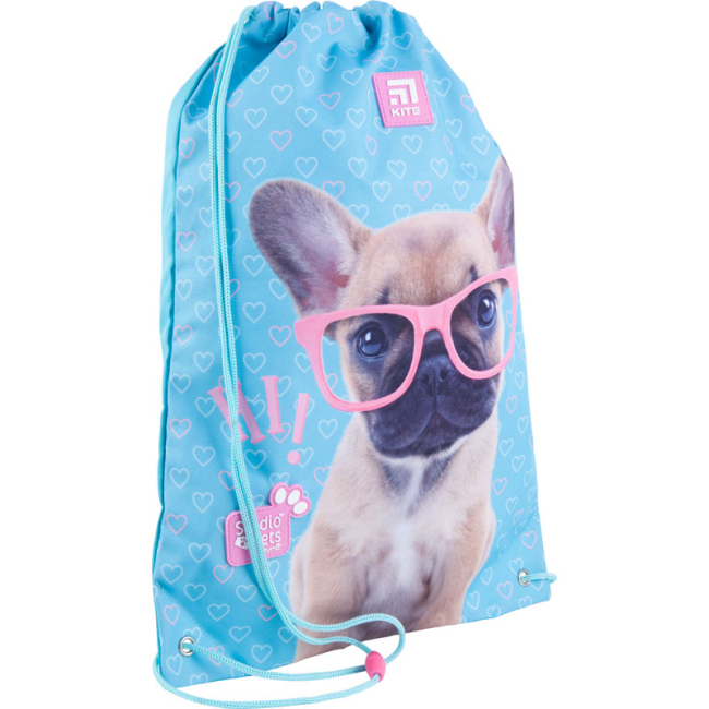 Рюкзаки и сумки - Сумка для обуви Kite Education Студия питомцев голубая (SP21-600M-1)#3