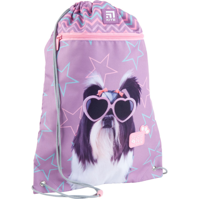 Рюкзаки и сумки - Сумка для обуви Kite Education Студия питомцев фиолетовая с карманом (SP21-601M-3)#3