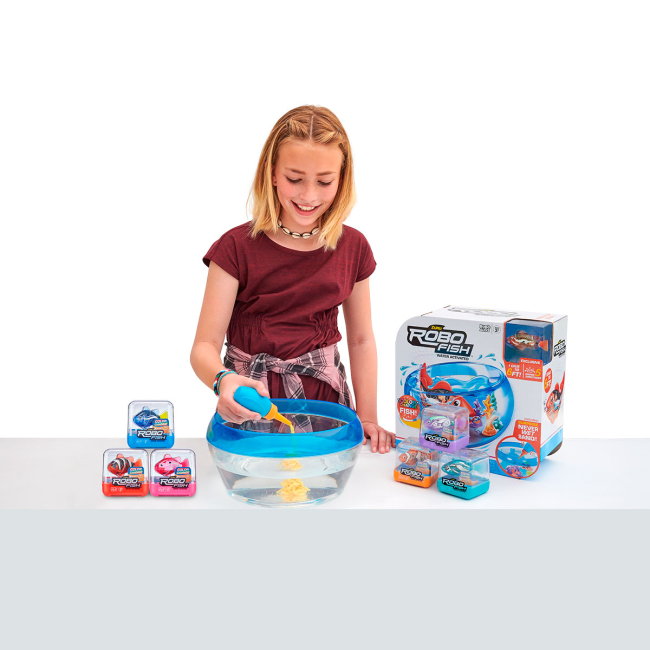 Фигурки животных - Роботизированная игрушка Robo Alive Роборыбка в аквариуме (7126)#6