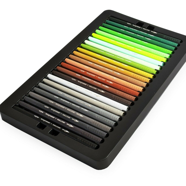 Канцтовари - Лінери-пензлі Bruynzeel Fineliner Brush pen 72 кольори двосторонні (60325072) (566497)#4