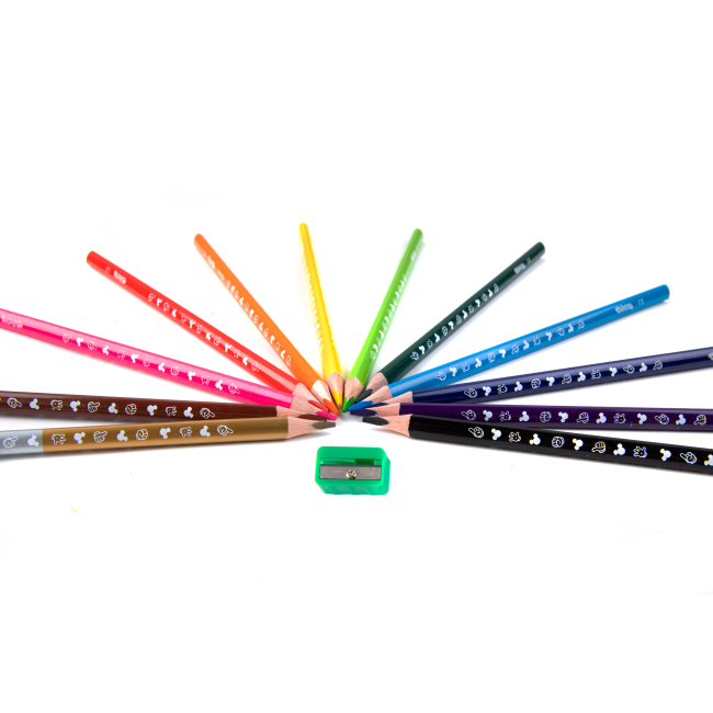 Канцтовары - Карандаши цветные Colorino Disney Микки Маус 13 цветов с точилкой (89847PTR) (566518)#2