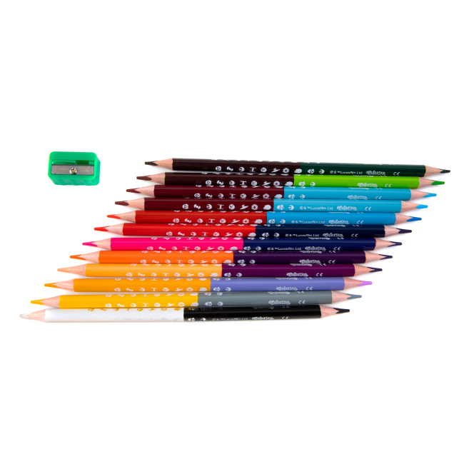 Канцтовари - Олівці кольорові Colorino Зоряні війни 24 кольори двосторонні зі стругачкою (89465PTR) (566527)#2