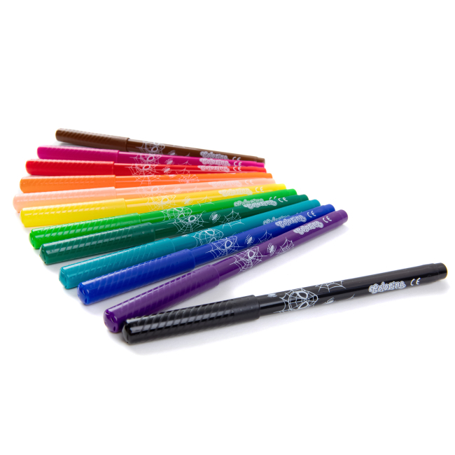 Канцтовары - Фломастеры Colorino Человек-паук 12 цветов (91871PTR) (566534)#2