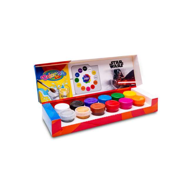 Канцтовары - Набор гуаши Colorino Звездные войны 12 цветов 20 мл (89489PTR) (566555)#2