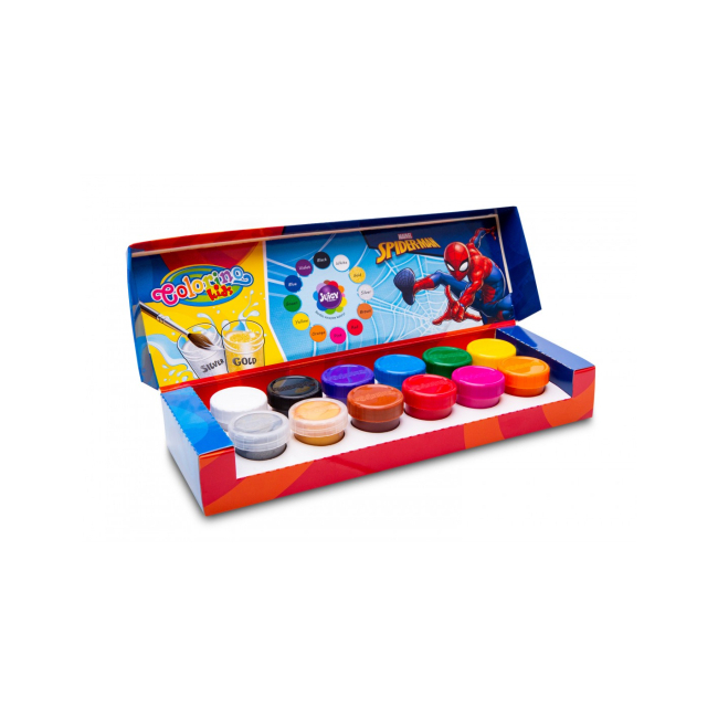 Канцтовары - Набор гуаши Colorino Человек-паук 12 цветов 20 мл (91819PTR) (566556)#2