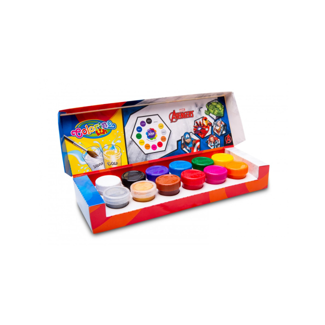 Канцтовары - Набор гуаши Colorino Мстители 12 цветов 20 мл (91420PTR) (566557)#2