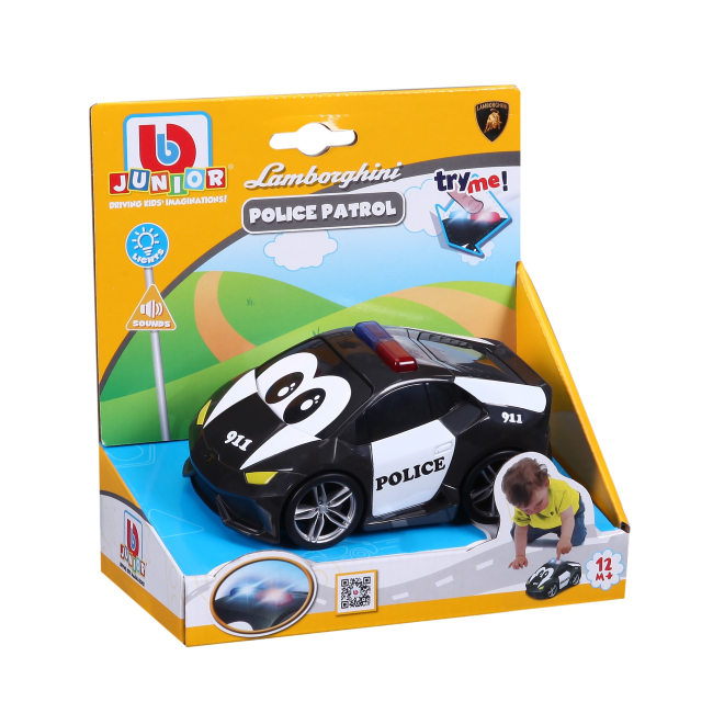 Машинки для малышей - Машинка Bb Junior Lamborghini Huracan полицейская (16-81206)#2