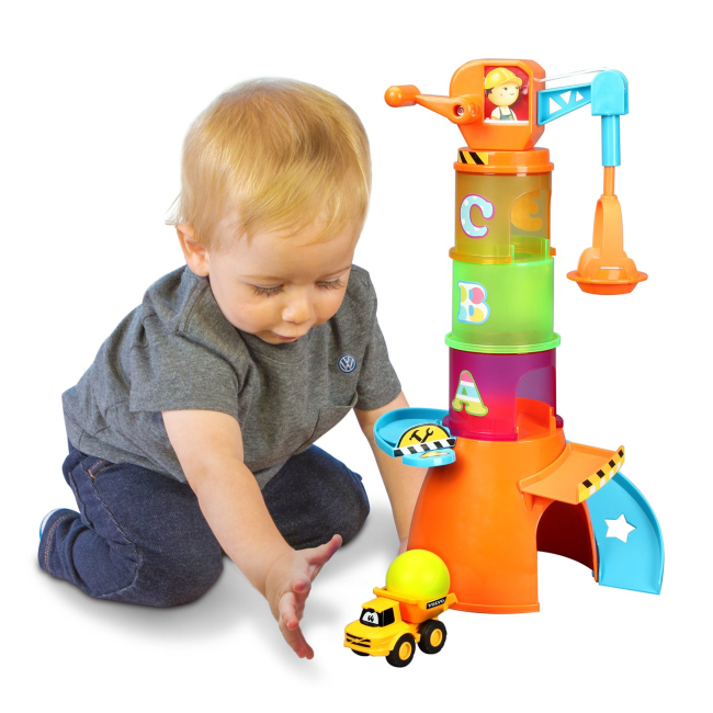 Автотреки - Игровой набор Bb Junior Volvo Stacking crane (16-88605)#6