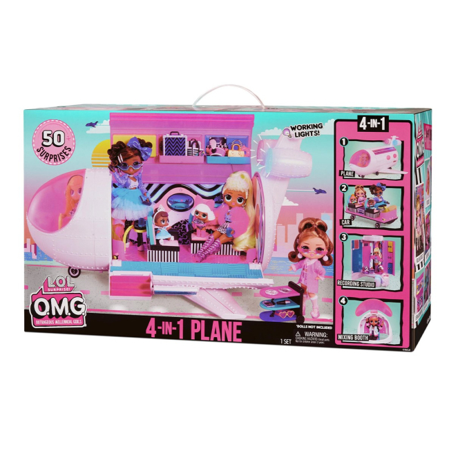 Транспорт і улюбленці - Ігровий набір LOL Surprise OMG Travel Літак (576051)#5