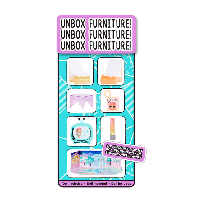 Куклы - Кукольный набор LOL Surprise Маленькие комнатки Ледяной уголок фигуристки (576648)#7