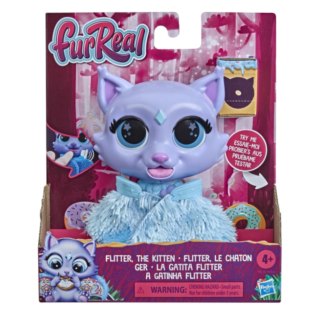 Фигурки животных - Интерактивная игрушка FurReal Friends Волшебный зверек Котенок Флиттер (F1545/F1827)#3