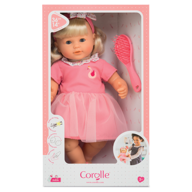 Пупсы - Пупс Corolle Адель с расческой (9000130210)#4