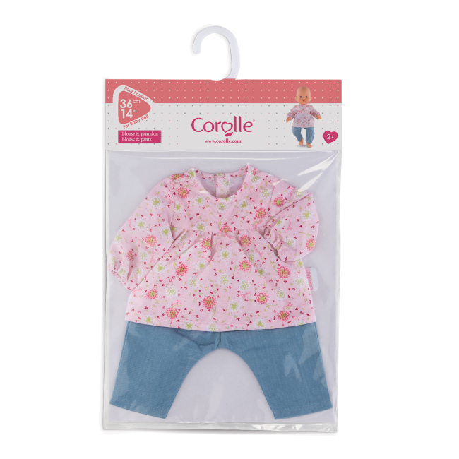 Одяг та аксесуари - Набір одягу для пупса Corolle Весняні квіти 36 см (9000140090)#3