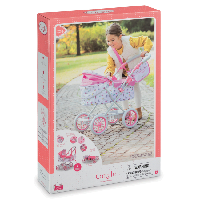 Транспорт и питомцы - Игрушечная коляска Corolle для пупса 36 см складная (9000140460)#5
