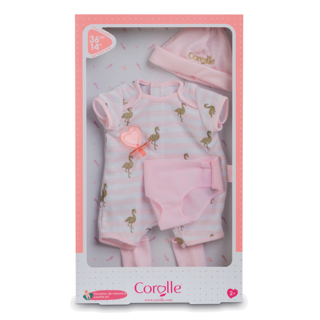 Одежда и аксессуары - Набор одежды для пупса Corolle Фламинго 36 см (9000140550)#4