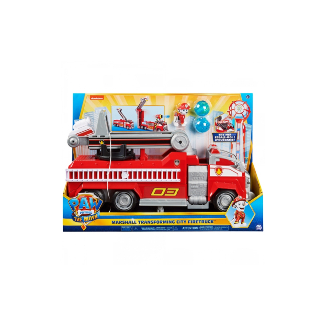 Транспорт и спецтехника - Игровой набор Paw Patrol The movie Пожарная станция Маршалла делюкс (SM17730)#5