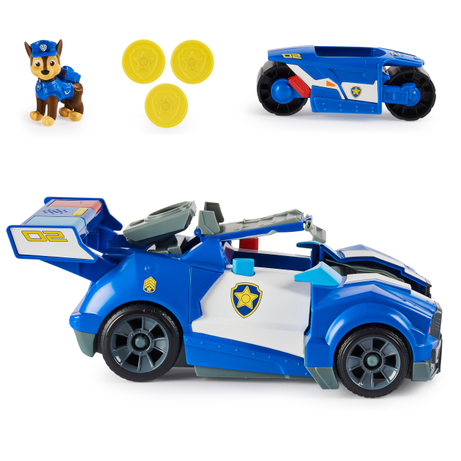 Транспорт і спецтехніка - Машинка-трансформер Paw Patrol The movie делюкс з Гонщиком (SM17732)#3