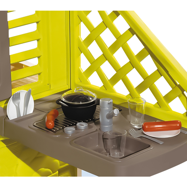 Ігрові комплекси, гойдалки, гірки - Ігровий будиночок Smoby Сонячний із літньою кухнею (810713)#3