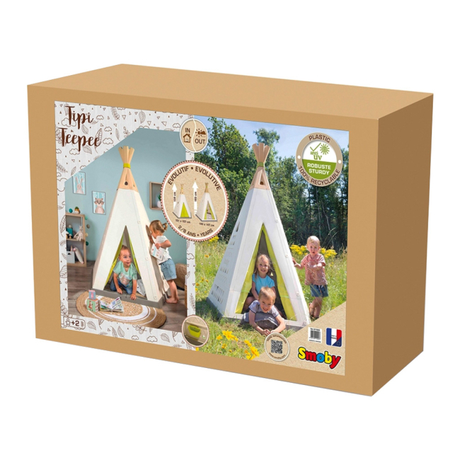Ігрові комплекси, гойдалки, гірки - Ігровий намет Smoby Вігвам (811000)#2