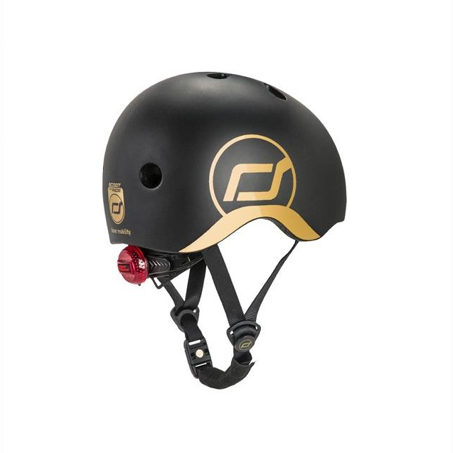 Защитное снаряжение - Шлем защитный Scoot and Ride черный с фонариком (SR-181206-BLACK)#3