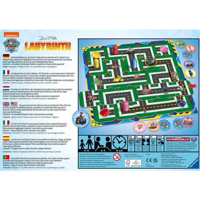 Настільні ігри - Настільна гра Ravensburger Щенячий патруль Лабіринт (20824)#3