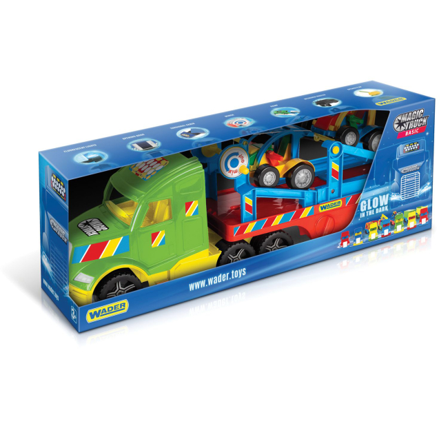 Транспорт и спецтехника - Игровой набор Wader Magic truck Basic Автотягач с багги (36350)#2