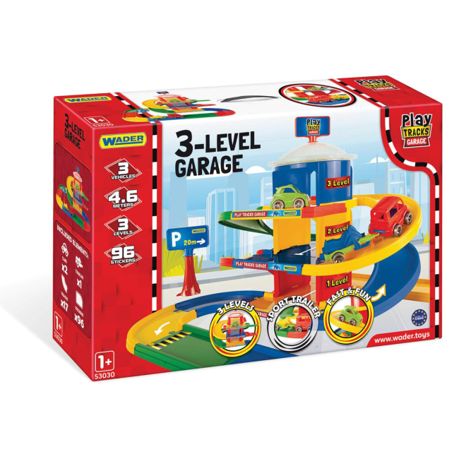 Паркинги и гаражи - Трек-гараж Wader Play tracks Garage Трехэтажный паркинг (53030)#2