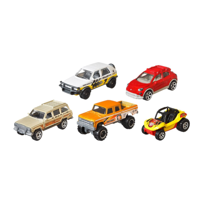 Автомоделі - Набір машинок Matchbox Pалі по бездоріжжю 5 штук (C1817/GVY41)#2