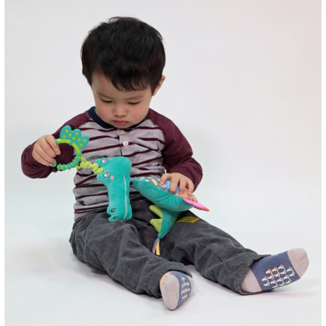 Погремушки, прорезыватели -  Мягкая погремушка K’s Kids Кроко с прорезывателями (KA10812-HC)#4