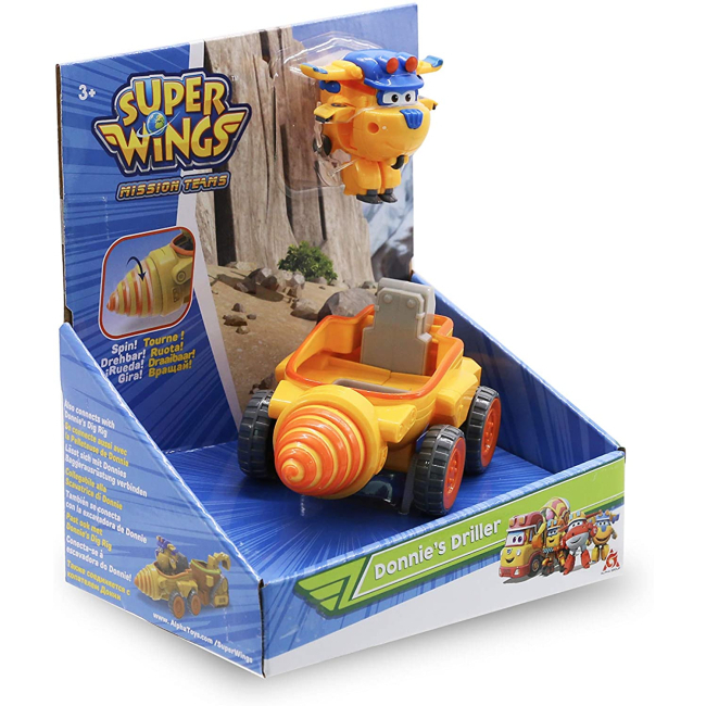 Фигурки персонажей - Игровой набор Super Wings бурильный автомобиль Донни (EU730843)#5