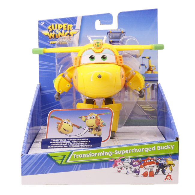 Фигурки персонажей - Фигурка-трансформер Super Wings Supercharge Баки (EU740273)#3