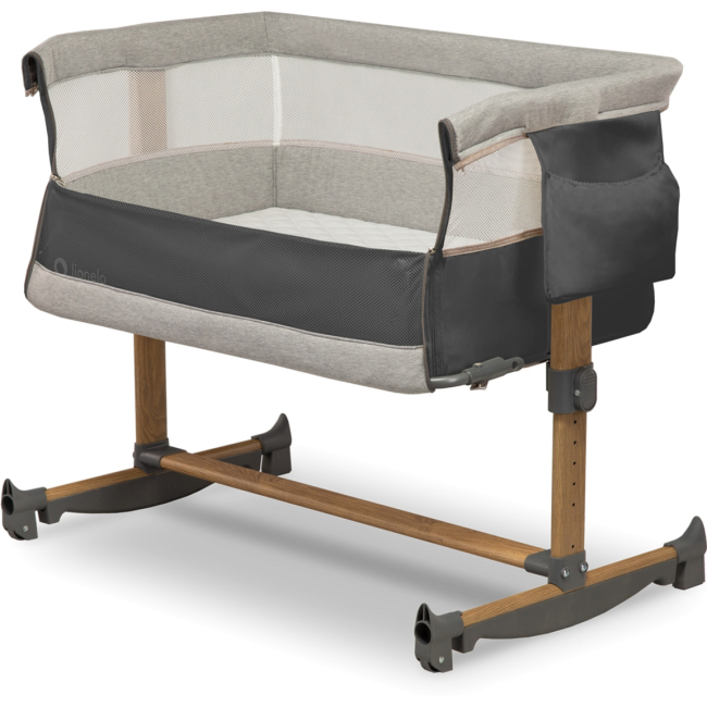 Манежи - Приставная кроватка Lionelo Leonie grey stone (5903771700122)#3